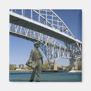 A statue of Thomas Edison by local artist Mino Magnet