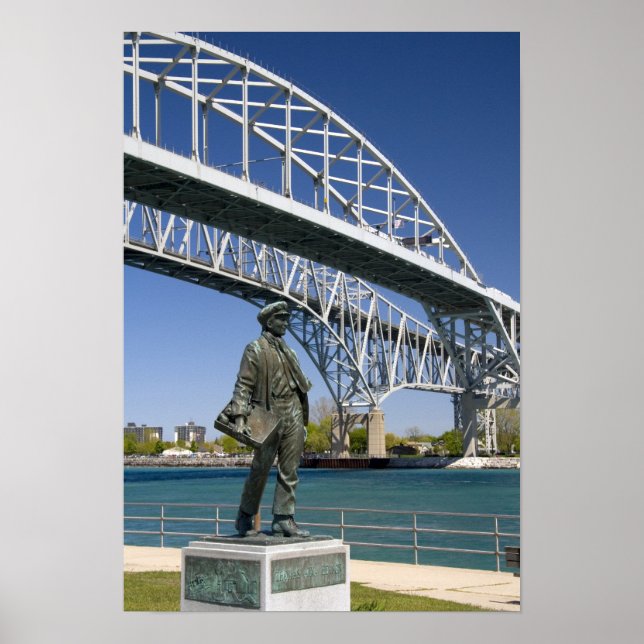 A statue of Thomas Edison by local artist Mino Poster (Front)