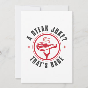 A Steak Joke That’s Rare Thank You Card
