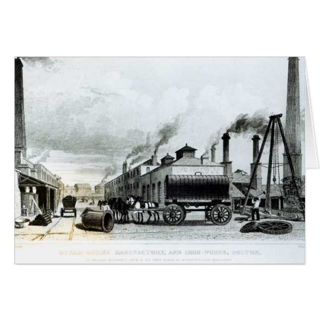 A Steam-Engine Manufactory and Iron Works (Front Horizontal)