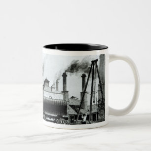 A Steam-Engine Manufactory and Iron Works Two-Tone Coffee Mug