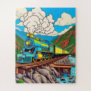 A steam train journey jigsaw puzzle