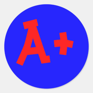 A+ sticker