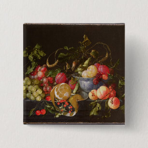 A Still Life of Fruit 15 Cm Square Badge