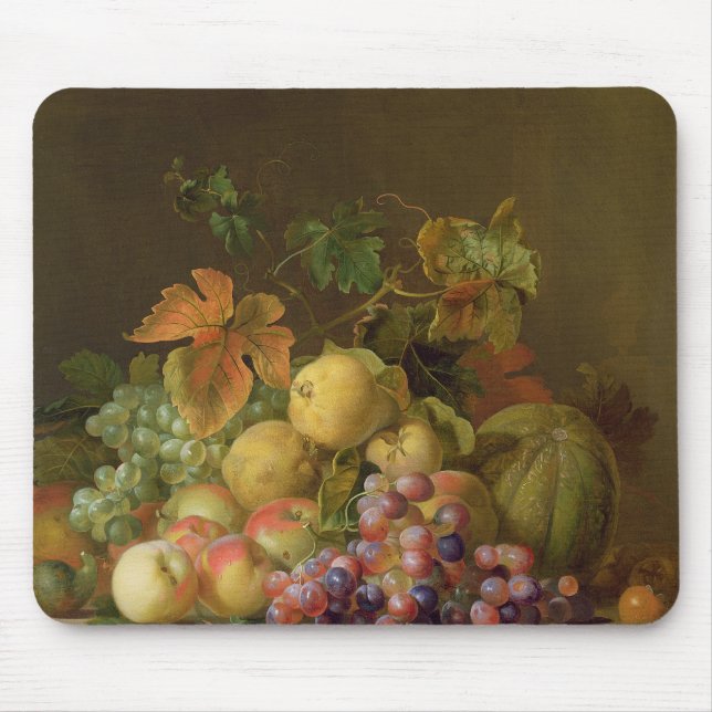 A Still Life of Melons, Grapes and Peaches Mouse Pad (Front)