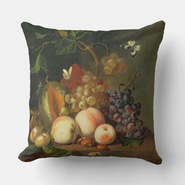 A Still Life on a Marble Ledge Cushion (Front)