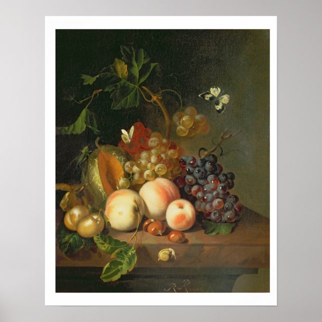 A Still Life on a Marble Ledge Poster (Front)