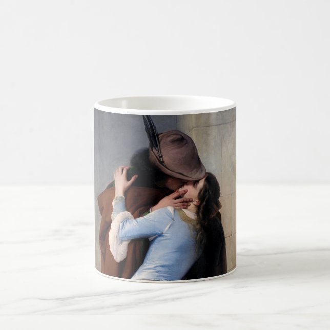A Stolen Moment: A Kiss Through the Ages Coffee Mug (Center)