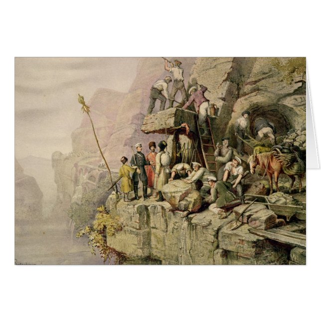 A Stone Quarry, 1833 (colour litho) (Front Horizontal)