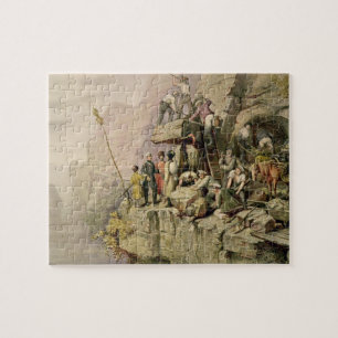 A Stone Quarry, 1833 (colour litho) Jigsaw Puzzle