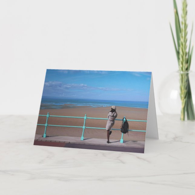 A Stop on the Way. Fine Art Greetings Card (Front)