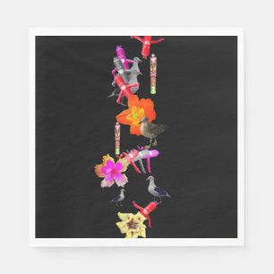 A Stopover in Paradise Paper Plate Napkin