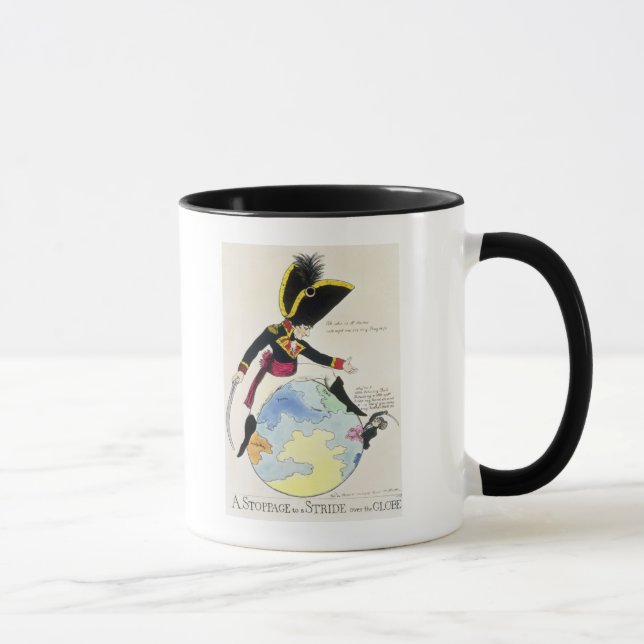 A Stoppage to a Stride over the Globe, 1803 Mug (Right)