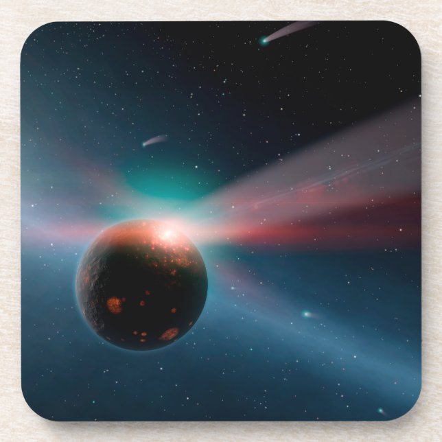 A Storm Of Comets In The Eta Corvi System. Coaster (Front)