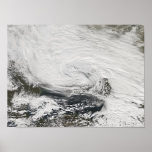 A storm over the Black Sea and the Sea of Azov Poster