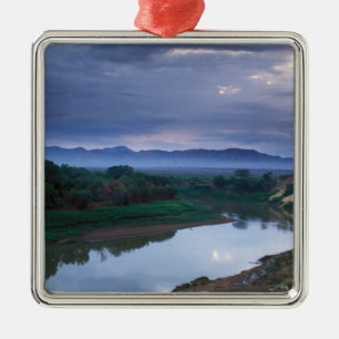 A stormy morning, with threatening clouds metal tree decoration