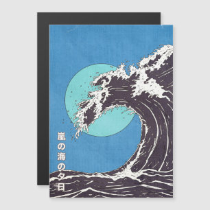 A stormy ocean sunset