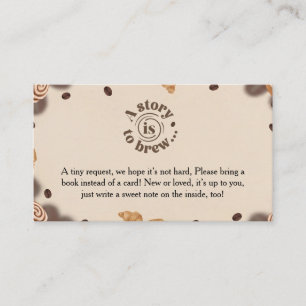 A Story Is to Brew Book Request Card Coffee