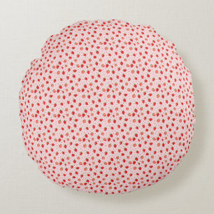 A Strawberry A Day Keeps The Blues Away Round Cushion