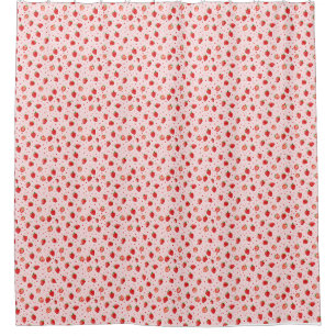 A Strawberry A Day Keeps The Blues Away Shower Curtain
