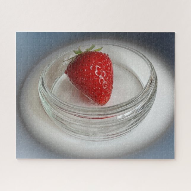 A strawberry in a cup jigsaw puzzle (Horizontal)