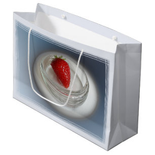A strawberry in a cup large gift bag