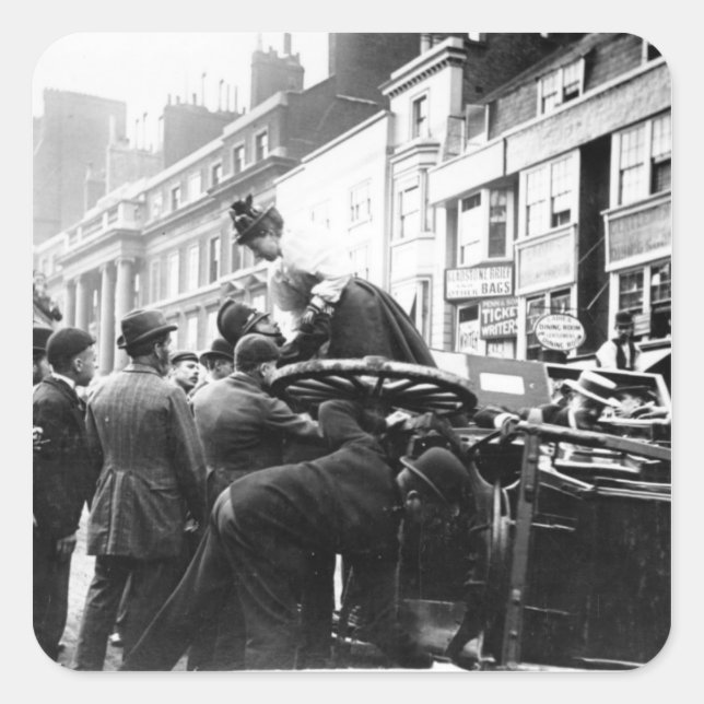 A Street Accident Square Sticker (Front)