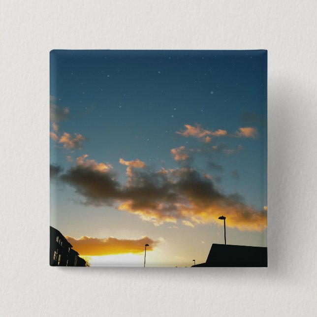 A street crowned with stars 15 cm square badge (Front)