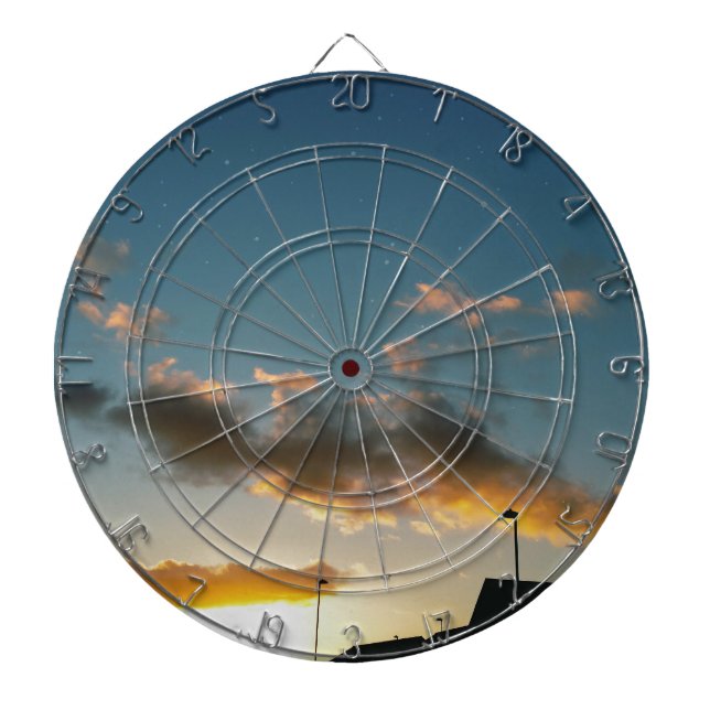 A street crowned with stars dartboard (Front)