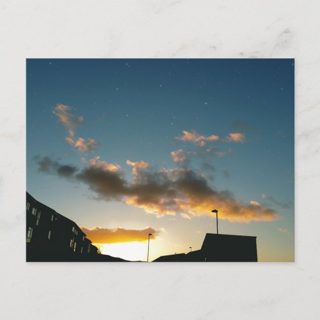 A street crowned with stars postcard (Front)