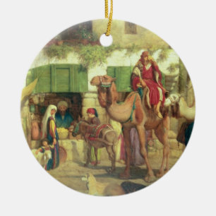 A Street in Jerusalem, 1867 Ceramic Tree Decoration