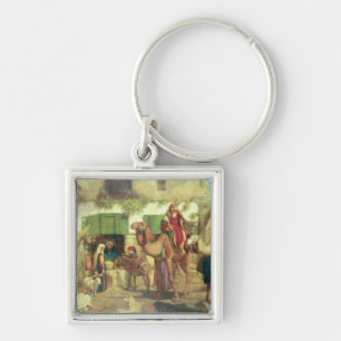 A Street in Jerusalem, 1867 Key Ring