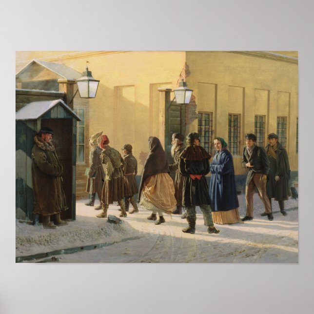 A street scene, outside a prison, 1868 poster (Front)