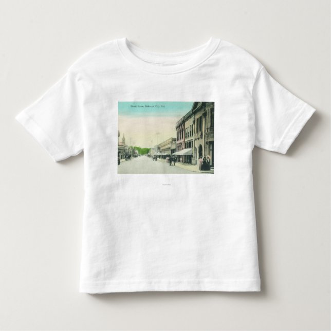 A Street SceneRedwood City, CA Toddler T-Shirt (Front)