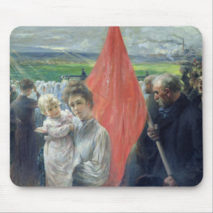 A Strike at Saint-Ouen, 1908 Mouse Pad