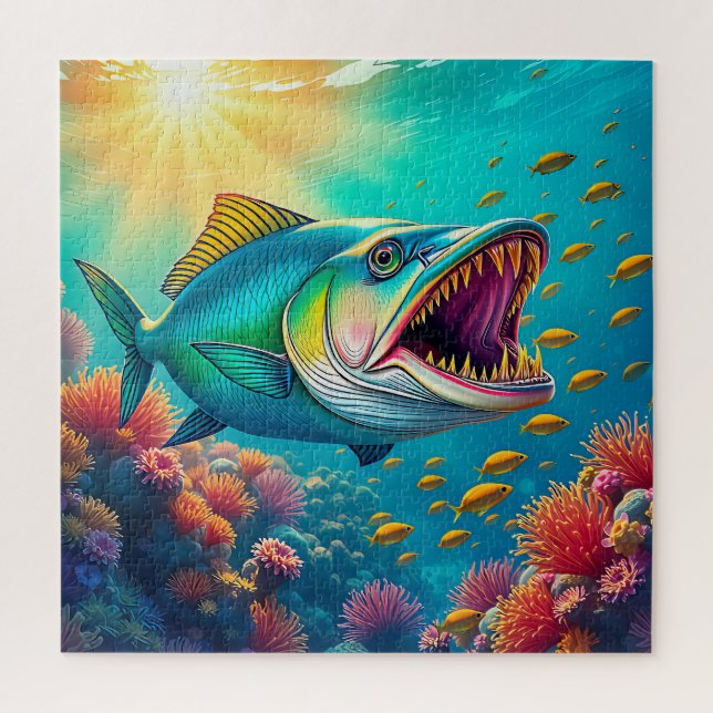 A striking fish jigsaw puzzle (Vertical)