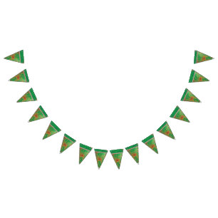 A striking Indian-style scarf with a blend of gree Bunting