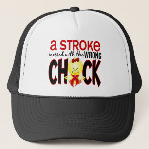 A Stroke Messed With The Wrong Chick Trucker Hat