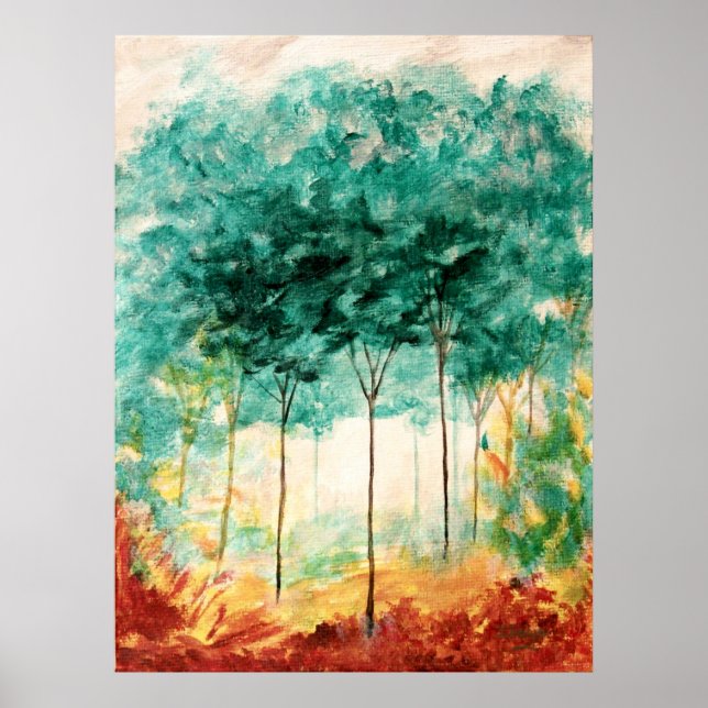 A Stroll In The Park Large Art Print Painting (Front)