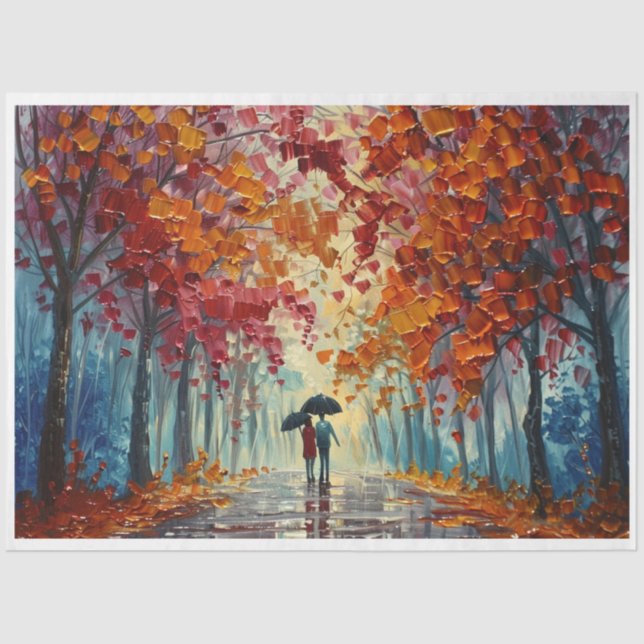 A Stroll in the Rain Tissue Paper (Front)