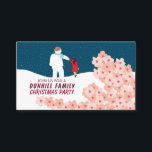 A stroll with Snowman, Christmas Party Ticket Enclosure Card<br><div class="desc">A stroll with Snowman,  Christmas Party Ticket Invitation Cards by The Business Card Store. Great for all kinds of festive events. Christmas Dinners,  Office Parties,  Restaurant Events,  Weddings,  Birthdays,  E.T.C</div>