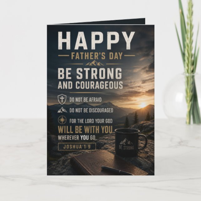 A Strong Father Card (Front)