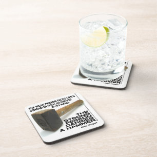A Strong Person Carries A Hammer - Gym Workout Coaster