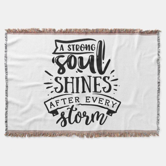 A strong soul shines after throw blanket (Front)
