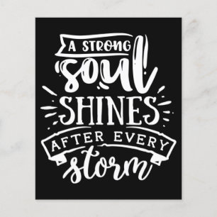 A strong soul shines after - white