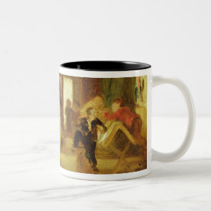 A Study for 'The Schoolroom' (oil on panel) Two-Tone Coffee Mug