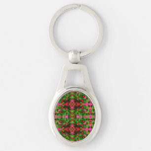 A Study in Pink & Green Key Ring