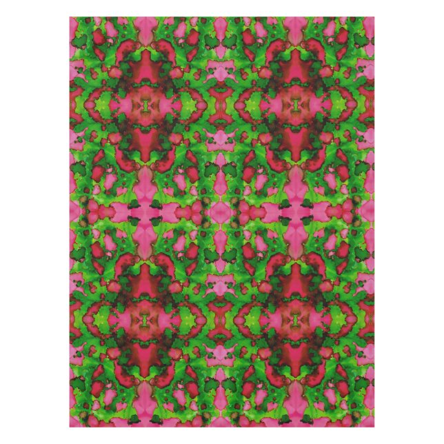 A Study in Pink & Green Tablecloth (Front)