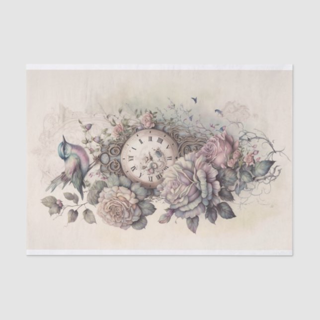 A study in Roses and Time 1 Tissue Paper (Front)