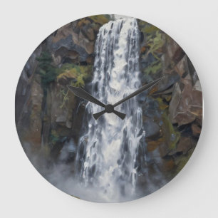A Study of Cascading Light and Stone Large Clock